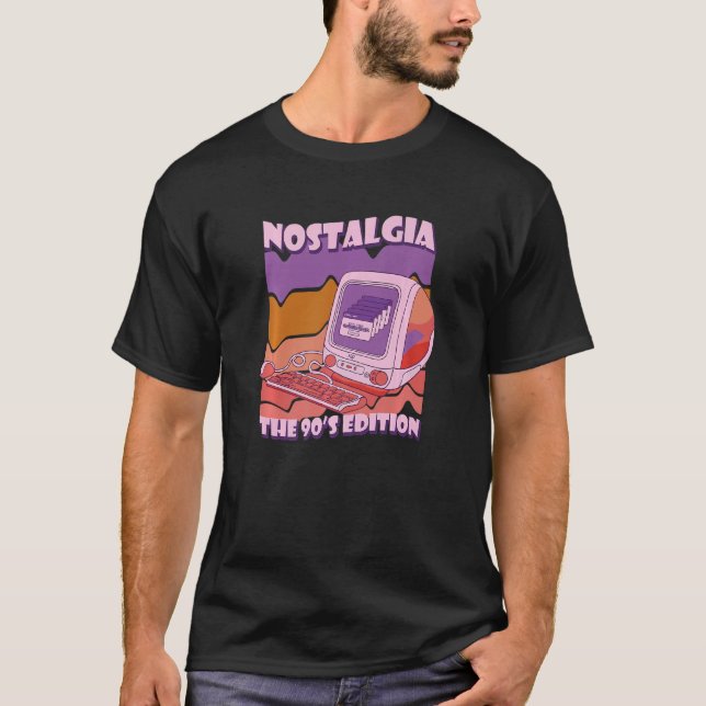 Nostalgia The 90s Edition Computer Retro 90's Vapo T-Shirt (Vorderseite)