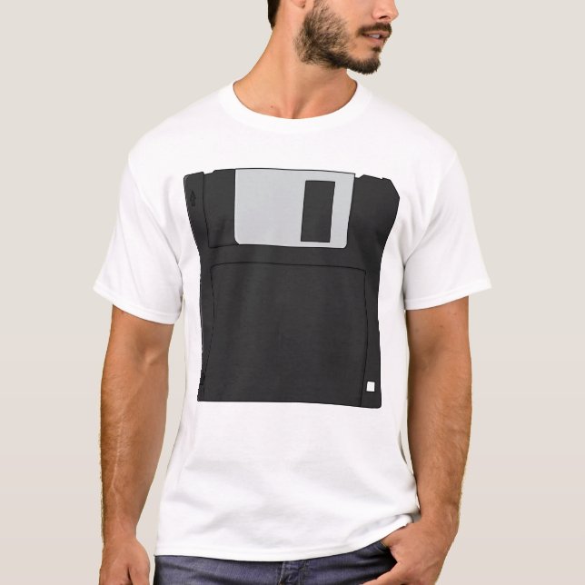 Nostalgic 3½ inch Diskette Retro Floppy Disk T-Shirt (Vorderseite)