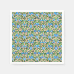 Nostalgic Blue Morning Glory Paper Napkins Serviette