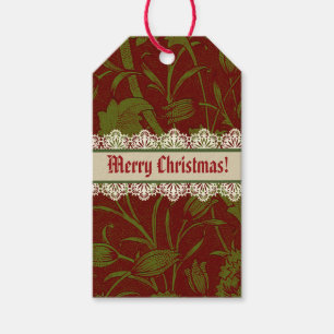 Nostalgic Classic William Morris Red Holiday Geschenkanhänger