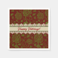 Nostalgic Classic William Morris Red Holiday