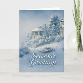 Nostalgic North Rim Lodge Winterlandschaft Feiertagskarte