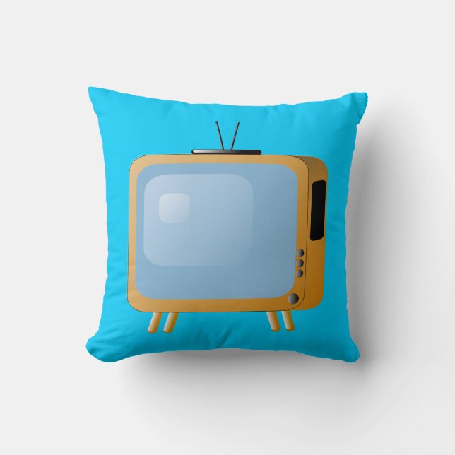 NOSTALGIC VINTAG TV SET KISSEN (Vorderseite)