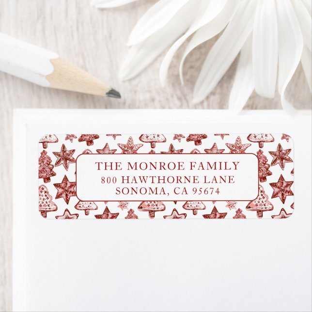 Nostalgic Vintage Red Christmas Cookies (Insitu)