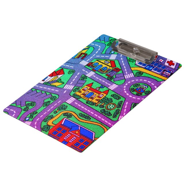 Nostalgie der 90er, Track Teppich Car Road 90er no Klemmbrett (Schrägansicht)