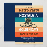 Nostalgie Golden Days Cassette Tape Retro Party