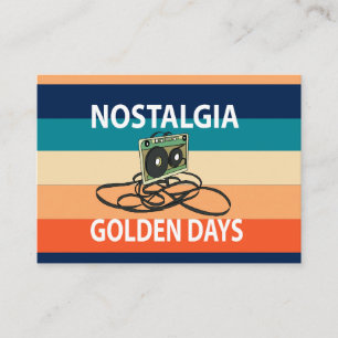 Nostalgie Goldene Tage Kassette  Visitenkarte