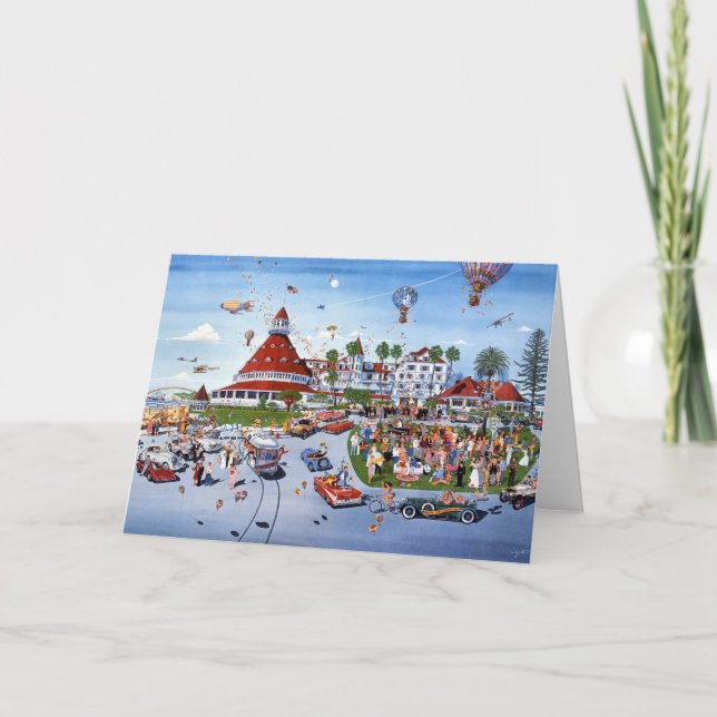 NOSTALGIE, HOTEL DEL CORONADOCALIFORNIA KARTE (Vorderseite)