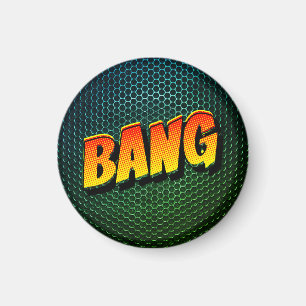 Nostalgie im Stil - Fühle den BANG Retro-Comic Magnet