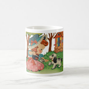 NOSTALGIE KINDERILLUSTRATION 1940ER JAHRE KAFFEETASSE