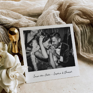 Nostalgie   Sofortbild-Look Hochzeit Save The Date