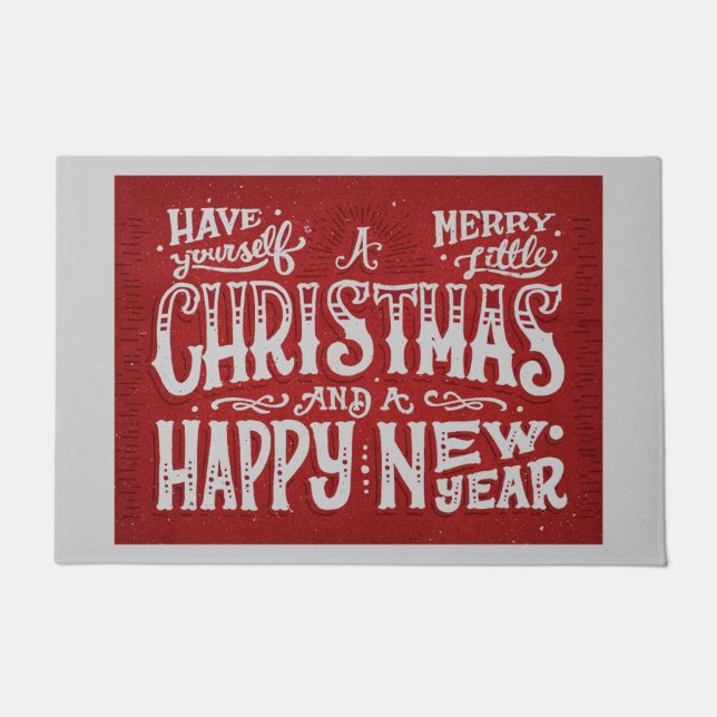 Nostalgiker "haben sich frohen wenig Weihnachten " Fußmatte (Vorderseite)