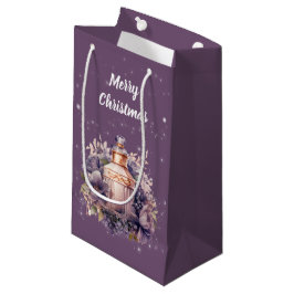 Nostalgisch und luxuriös frohe Weihnachten Kleine Geschenktüte