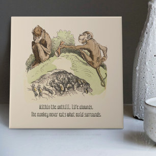 Nostalgisch Wilhelm Busch Vintag Humorischer Rhym Fliese