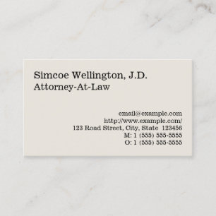 Nostalgische Berufliche Visitenkarte