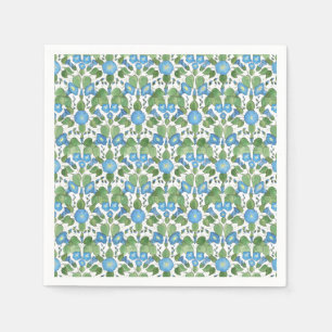 Nostalgische blaue Winden-Papierservietten Serviette