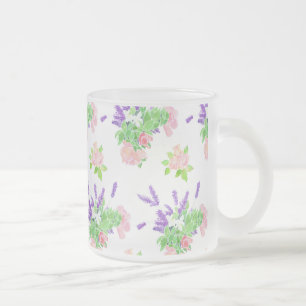 Nostalgische Düfte des Sommer-Pattern-Glasmugs Mattglastasse