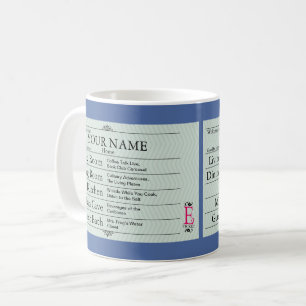 Nostalgische E-Karte kundengerecht Tasse