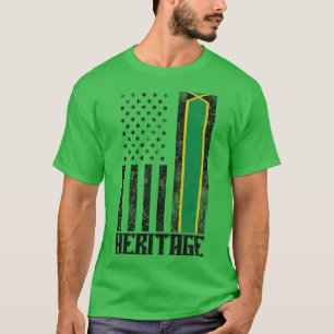 Nostalgische Flagge für Jamaika-Kulturerbe T-Shirt