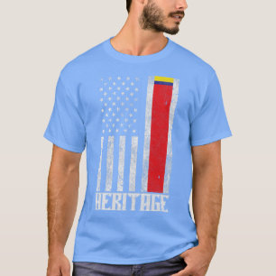 Nostalgische Flagge: Kolumbien Hispanic Heritage T-Shirt