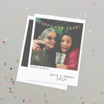 Nostalgische Foto-Neujahrskarte