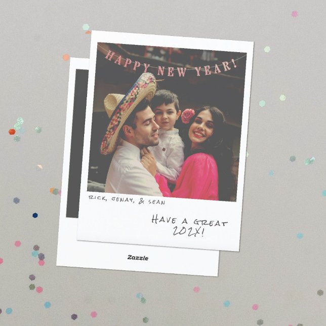 Nostalgische Foto-Neujahrskarte Feiertagskarte (Von Creator hochgeladen)
