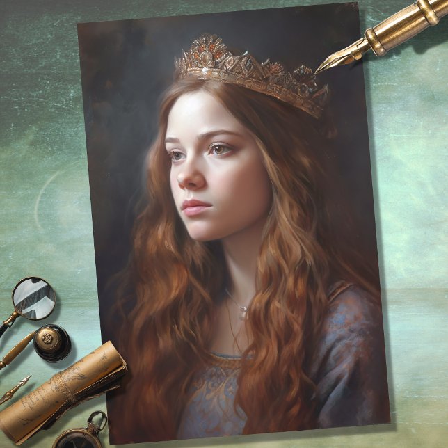 Nostalgische Frau mit Tiara 3 Dekoupage Paper Seidenpapier (Von Creator hochgeladen)