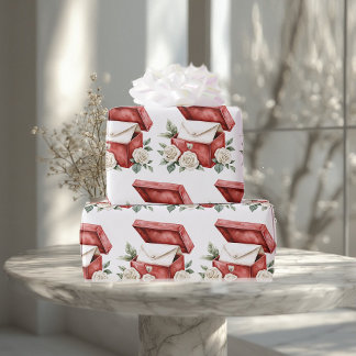Nostalgische Geschenkbox Romantischer Umschlag Vin Geschenkpapier