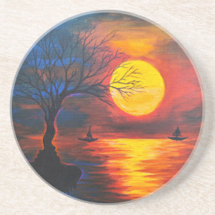 Nostalgische Getränkeküste Getränkeuntersetzer