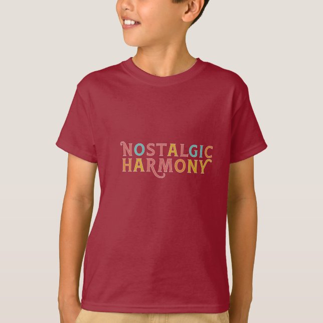 Nostalgische Harmonie T-Shirt (Vorderseite)
