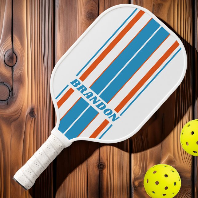 Nostalgische Hauptplatinenstreifen mit Namen Pickleball Schläger (Von Creator hochgeladen)