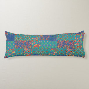 Nostalgische Imitate Patchwork Body Pillow Seitenschläferkissen