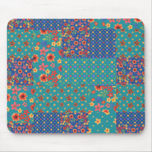 Nostalgische Imitate Patchwork Patterns Mousepad