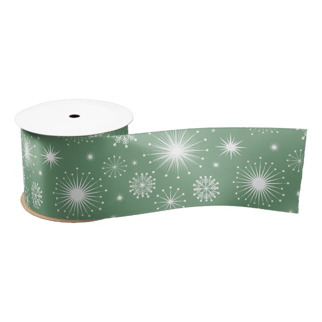 Nostalgische Kitschmas Sterne Satinband (Spule)