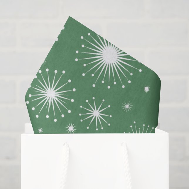Nostalgische Kitschmas-Sterne Seidenpapier (Geschenktüte)