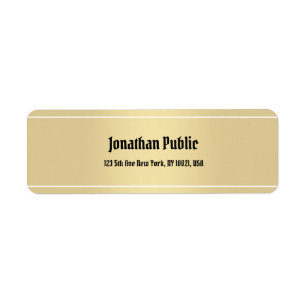 Nostalgische klassische Kalligrafie-Vorlage Gold