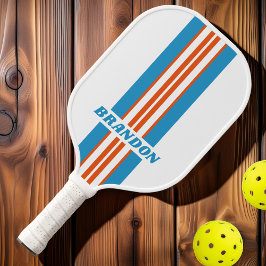 Nostalgische Kundgebung im Sommer Streifen mit Nam Pickleball Schläger