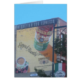 Nostalgische Nachbarschafts-Szene in "wenigem