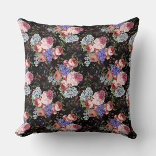 Nostalgische Rose und Lilacs Kissen