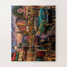 Nostalgische Stadt aus den 1950er/1960er Jahren —