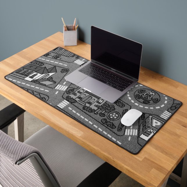 Nostalgische Strecke Teppichautobahn, 90er Jahre K Schreibtischunterlage (Büro 2)