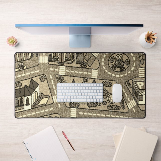 Nostalgische Strecke Teppichautobahn, 90er Jahre K Schreibtischunterlage (Büro 1)