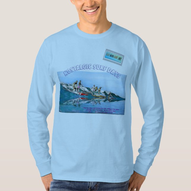 Nostalgische Surftage T-Shirt (Vorderseite)