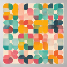 Nostalgische Textilkunst: Retro-Raster-Quilt