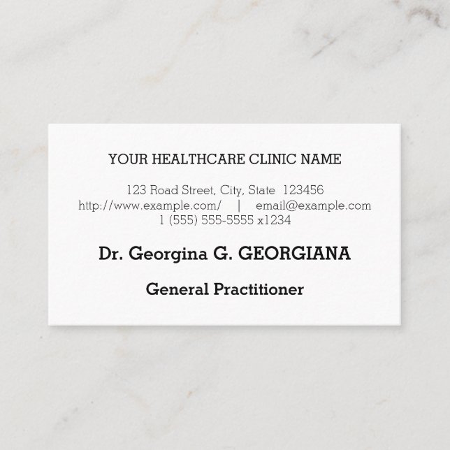 Nostalgische, traditionelle und Vintage Visitenkar Visitenkarte (Vorderseite)