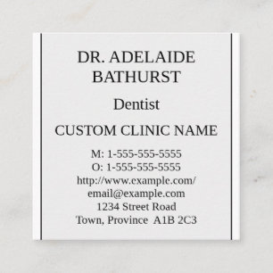 Nostalgische, traditionelle Visitenkarte