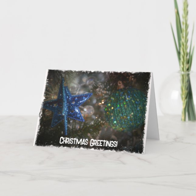 Nostalgische und Vintage Weihnachtskarte Karte (Vorderseite)