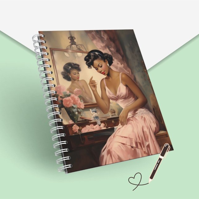 Nostalgische Vintage-Melanisierte Frau Notizbuch (Von Creator hochgeladen)
