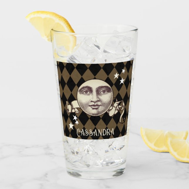 Nostalgische Vintage Steampunk-Fantasie Glas (Vorderseite Ice)