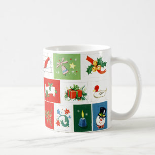 Nostalgische Vintage Weihnachtsikonen-Tasse Tasse